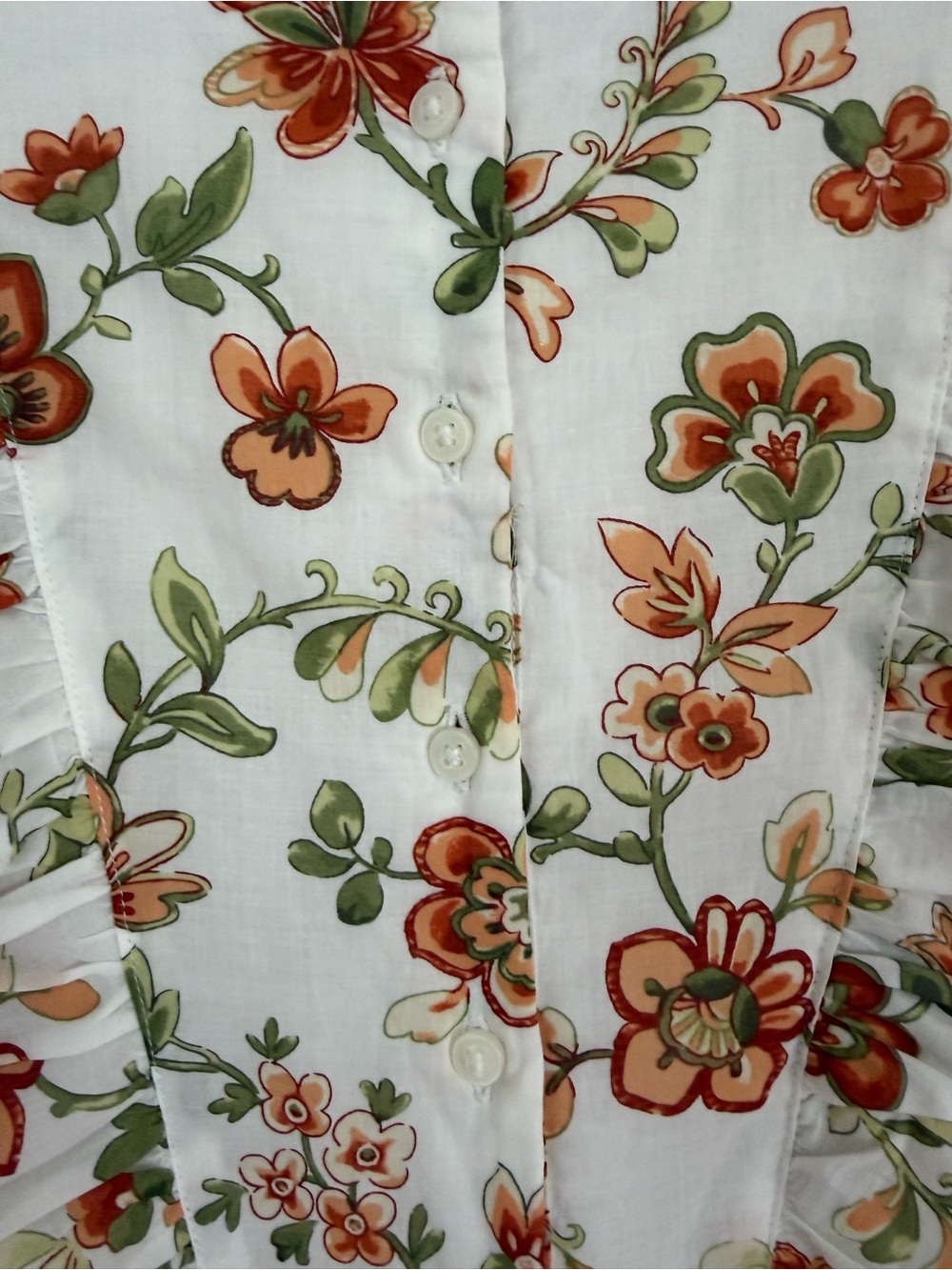 Janie and Jack Fall Floral Tiered Dress Girls 16 — Autumn Colors - Picture 4 of 9
